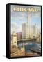 Chicago-Kerne Erickson-Framed Stretched Canvas