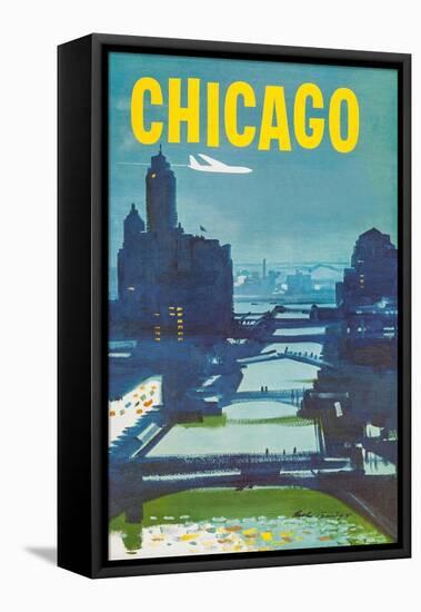 Chicago-Austin Briggs-Framed Stretched Canvas