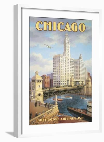 Chicago-Kerne Erickson-Framed Art Print