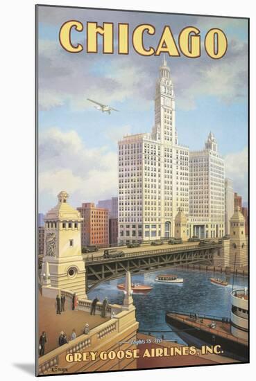 Chicago-Kerne Erickson-Mounted Art Print