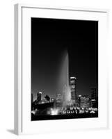 Chicagos Buckingham Fountain, Black & White, Port-Steve Gadomski-Framed Photographic Print