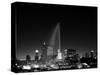 Chicagos Buckingham Fountain, Black & White-Steve Gadomski-Stretched Canvas