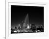 Chicagos Buckingham Fountain, Black & White-Steve Gadomski-Framed Photographic Print