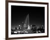 Chicagos Buckingham Fountain, Black & White-Steve Gadomski-Framed Photographic Print