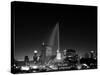 Chicagos Buckingham Fountain, Black & White-Steve Gadomski-Stretched Canvas