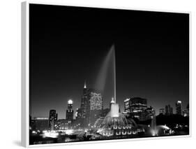 Chicagos Buckingham Fountain, Black & White-Steve Gadomski-Framed Photographic Print