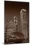 Chicagos Millennium Park BW-Steve Gadomski-Mounted Photographic Print