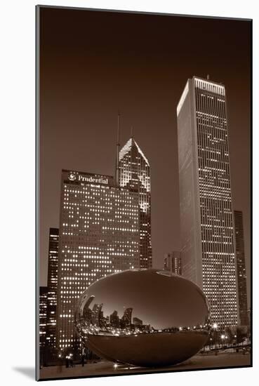 Chicagos Millennium Park BW-Steve Gadomski-Mounted Photographic Print