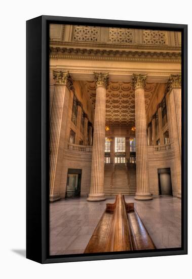 Chicagos Union Station Waiting Hall-Steve Gadomski-Framed Stretched Canvas