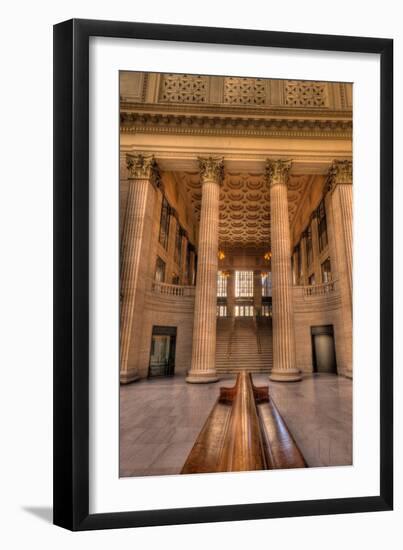 Chicagos Union Station Waiting Hall-Steve Gadomski-Framed Photographic Print