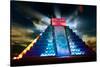 Chichen Itza Mayan Pyramid Night View-Subbotina Anna-Stretched Canvas