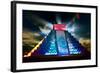 Chichen Itza Mayan Pyramid Night View-Subbotina Anna-Framed Art Print