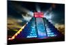 Chichen Itza Mayan Pyramid Night View-Subbotina Anna-Mounted Art Print