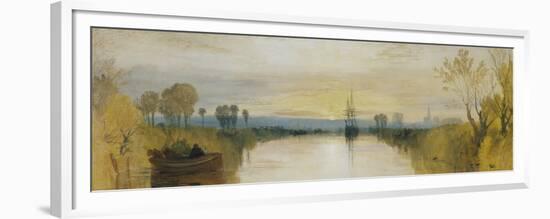 Chichester Canal-J. M. W. Turner-Framed Giclee Print