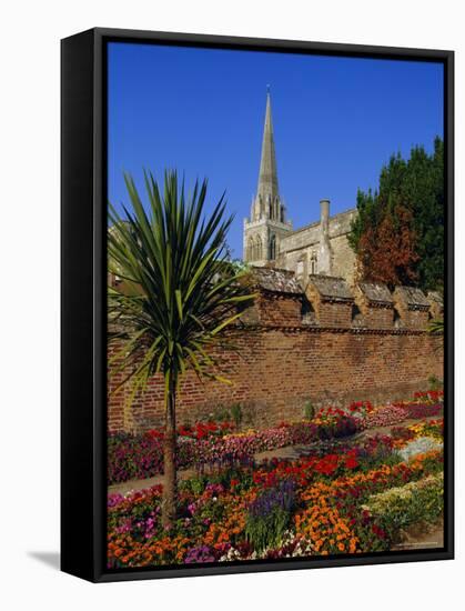 Chichester Cathedral and Gardens, Chichester, West Sussex, England, UK, Europe-John Miller-Framed Stretched Canvas