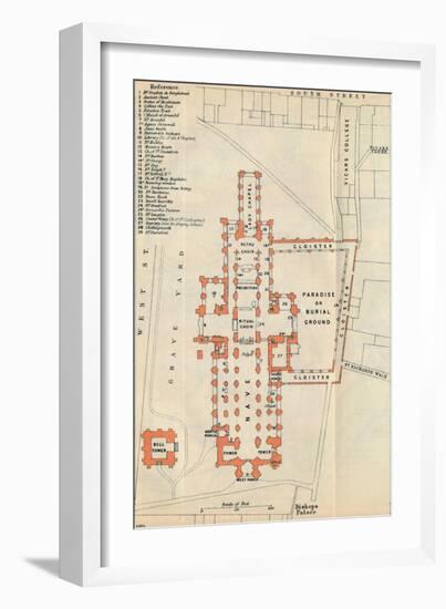 'Chichester Cathedral', c20th Century-John Bartholomew-Framed Giclee Print