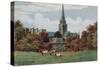 Chichester, Cathedral, from the Meadows-Alfred Robert Quinton-Stretched Canvas