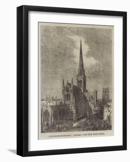 Chichester Cathedral, General View from West-Street-null-Framed Giclee Print