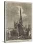 Chichester Cathedral, General View from West-Street-null-Stretched Canvas