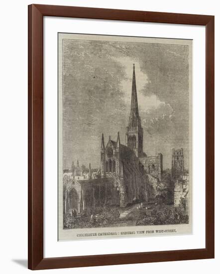 Chichester Cathedral, General View from West-Street-null-Framed Giclee Print