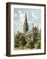 Chichester Cathedral, Sussex, C1870-Hanhart-Framed Giclee Print