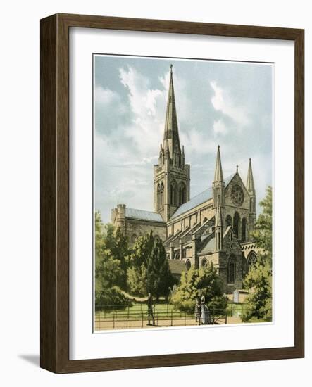 Chichester Cathedral, Sussex, C1870-Hanhart-Framed Giclee Print