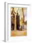 Chichester, West Sussex Clock Tower and Cathedral-null-Framed Art Print