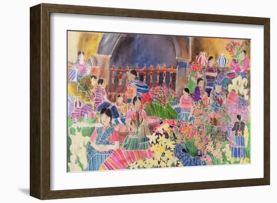 Chichicastango, Market Day-Hilary Simon-Framed Giclee Print