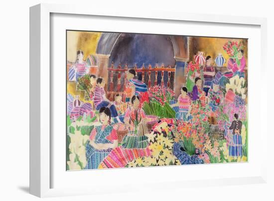 Chichicastango, Market Day-Hilary Simon-Framed Giclee Print