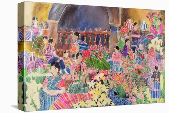 Chichicastango, Market Day-Hilary Simon-Stretched Canvas