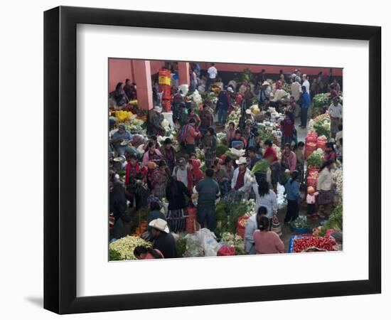 Chichicastenango Market, Guatemala, Central America-Sergio Pitamitz-Framed Photographic Print