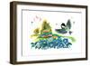 Chick-A-Dee-Dee-Dee - Jack & Jill-Florence McCurdy-Framed Premium Giclee Print