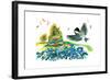 Chick-A-Dee-Dee-Dee - Jack & Jill-Florence McCurdy-Framed Giclee Print