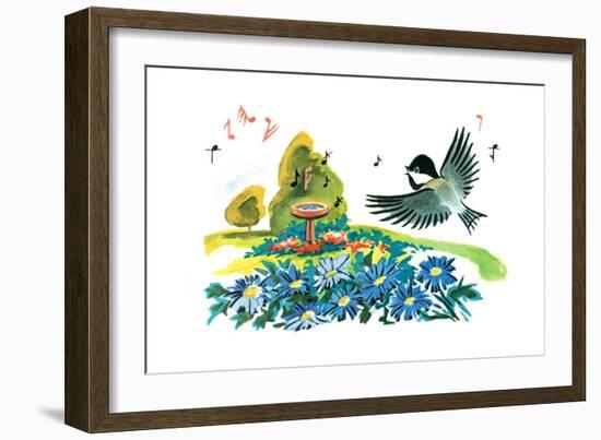 Chick-A-Dee-Dee-Dee - Jack & Jill-Florence McCurdy-Framed Giclee Print