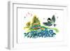 Chick-A-Dee-Dee-Dee - Jack & Jill-Florence McCurdy-Framed Giclee Print