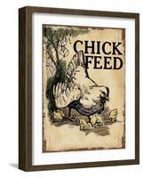 Chick Feed-null-Framed Giclee Print