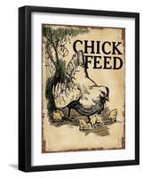 Chick Feed-null-Framed Giclee Print