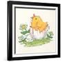 Chick with Egg-Beverly Johnston-Framed Premium Giclee Print