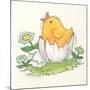 Chick with Egg-Beverly Johnston-Mounted Premium Giclee Print