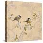 Chickadee and Pear-Jill Schultz McGannon-Stretched Canvas
