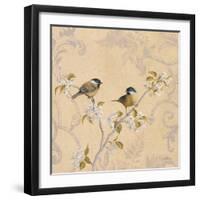 Chickadee and Pear-Jill Schultz McGannon-Framed Art Print