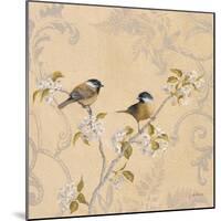 Chickadee and Pear-Jill Schultz McGannon-Mounted Art Print