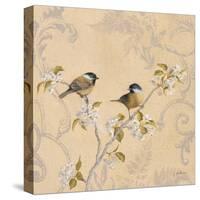 Chickadee and Pear-Jill Schultz McGannon-Stretched Canvas