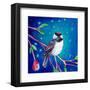 Chickadee at Night-Jennifer Lommers-Framed Art Print