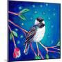 Chickadee at Night-Jennifer Lommers-Mounted Art Print