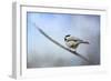 Chickadee in the Snow-Jai Johnson-Framed Giclee Print