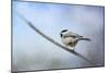 Chickadee in the Snow-Jai Johnson-Mounted Premium Giclee Print