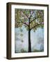 Chickadee Tree 2-Blenda Tyvoll-Framed Giclee Print