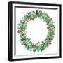 Chickadee Wreath-Lauren Wan-Framed Giclee Print