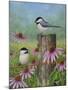 Chickadees and Coneflowers-Robert Wavra-Mounted Giclee Print